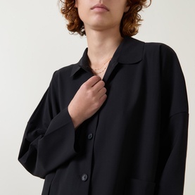 Curved-Hem Jacket