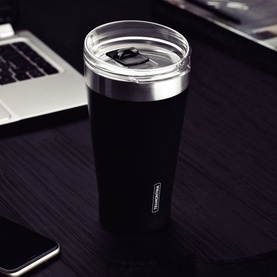 Stainless Steel Double Walled Tumbler With Lid 550ml