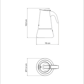 Italian Espresso Coffee Maker 350ml