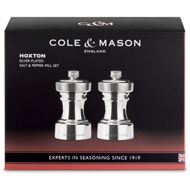 Hoxton 104mm Silver Plated Salt and Pepper Mills