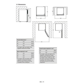 Freestanding Under Counter Freezer White