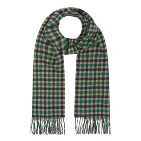 Gingham Fringe Scarf