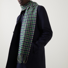 Gingham Fringe Scarf