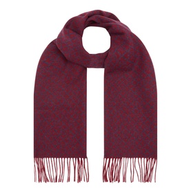 Monogram Logo Fringed Scarf