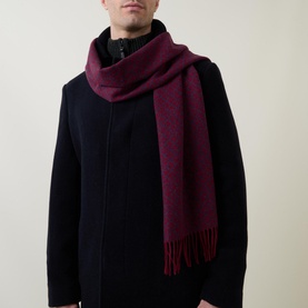 Monogram Logo Fringed Scarf