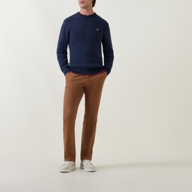 Dobby Structure Leg Chinos