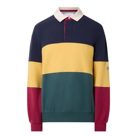 Colour-Block Heavy Rugger Sweatshirt