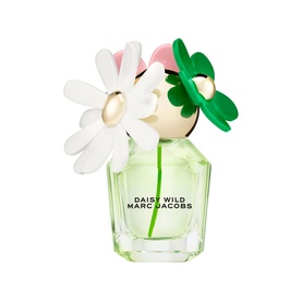 Marc Jacobs Daisy Wild Eau de Parfum for Women 30ml, pale green faceted bottle with white daisy and green clover flower cap