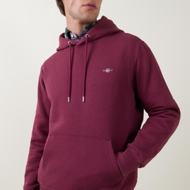 Shield Logo Drawstring Hoodie