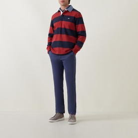 Dobby Structure Leg Chinos