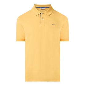 Contrast Pique Logo Polo Shirt