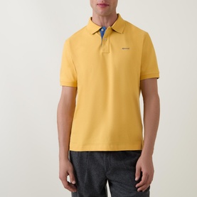 Contrast Pique Logo Polo Shirt