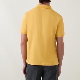 Contrast Pique Logo Polo Shirt