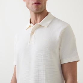 Waffle Logo Polo Shirt