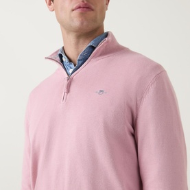 Shield Half-Zip Logo Sweater