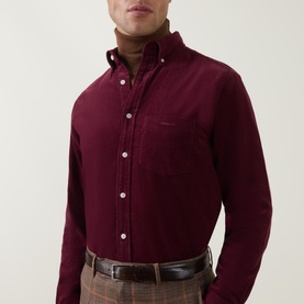Corduroy Regular-Fit Casual Shirt