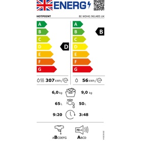 9/6kg Washer Dryer 1400 Spin
