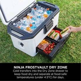 FrostVault 47L Hard Cooler, Cloud White