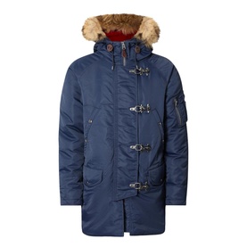 Faux-Fur Hooded Parka Jacket