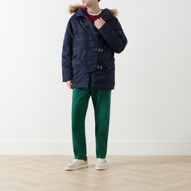 Faux-Fur Hooded Parka Jacket