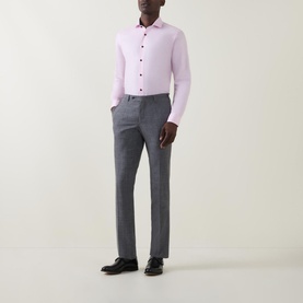 Oxford Trim Single-Cuff Formal Shirt