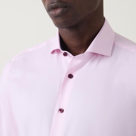 Oxford Trim Single-Cuff Formal Shirt