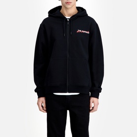 Zip-Through Logo Hoodie