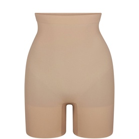 High-Waist Mid-Thigh Short Clay