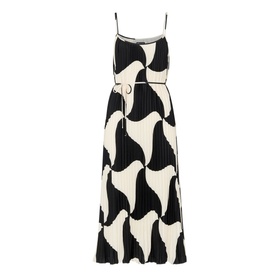 Printed Pleated Dress