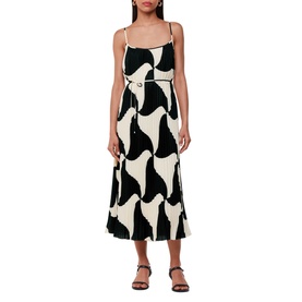 Printed Pleated Dress