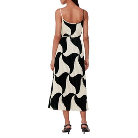 Printed Pleated Dress