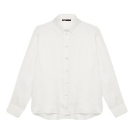 Pointed-Collar Silk Shirt