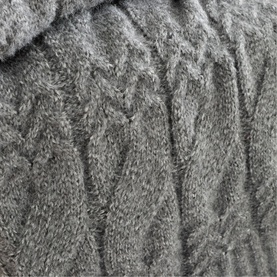 Cable Knit Throw Grey