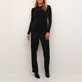 Olga Glitter Mesh Top