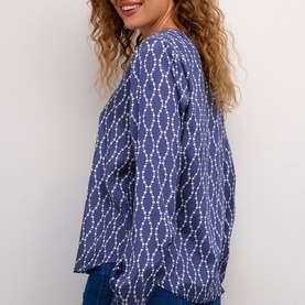 Olan Spot Print Blouse