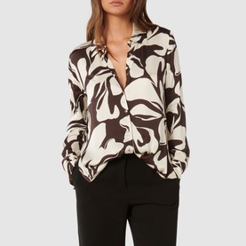 Lila Printed Shirt