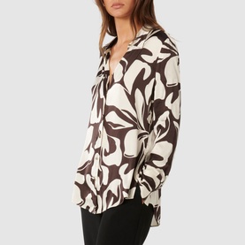 Lila Printed Shirt