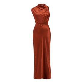 Sienna Satin Flared Dress