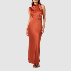 Sienna Satin Flared Dress