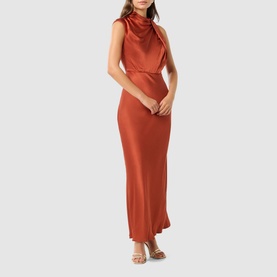 Sienna Satin Flared Dress