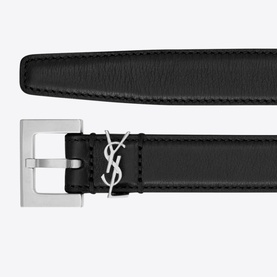 Narrow Cassandre Leather Belt