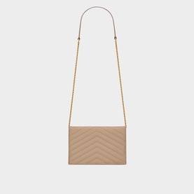 Cassandre Envelope Leather Chain Wallet