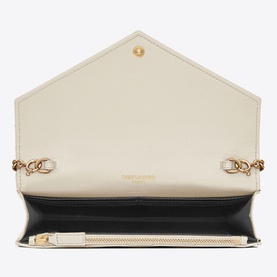 Cassandre Envelope Leather Chain Wallet