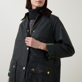 Beadnell Corduroy Trim Wax Jacket