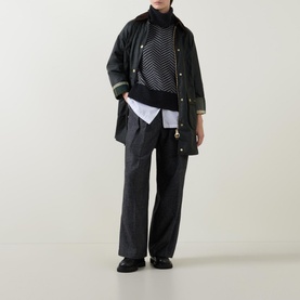 Beadnell Corduroy Trim Wax Jacket