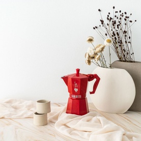 Moka Exclusive 3 Cup Red