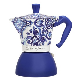 Bialetti x Dolce & Gabbana Moka Induction 6 Cup Mediterranean Blue