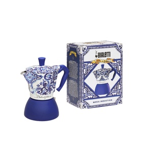 Bialetti x Dolce & Gabbana Moka Induction 6 Cup Mediterranean Blue