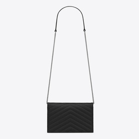 Cassandre Envelope Leather Chain Wallet