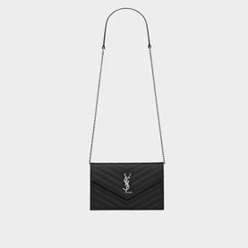 Cassandre Envelope Leather Chain Wallet